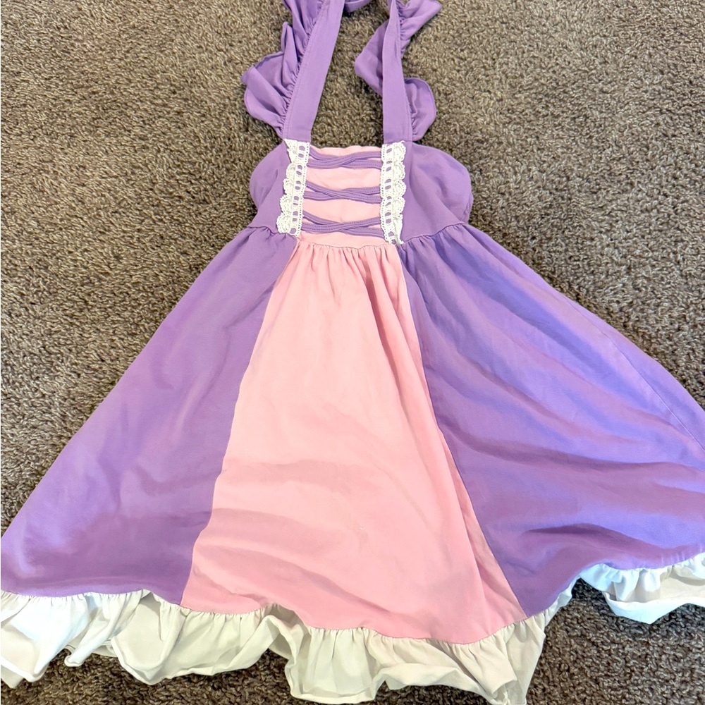 Pearls and Pigtails size 10 Custom made Rapunzel Disney dress